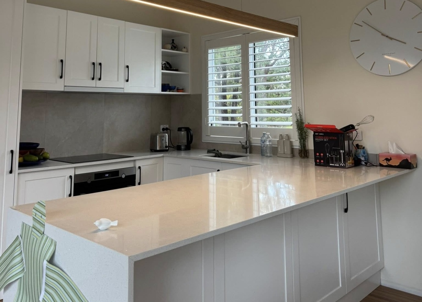 Kitchen electrical work Logan - pendant lighting and cooktop installation by Fully Spark'd Electrical