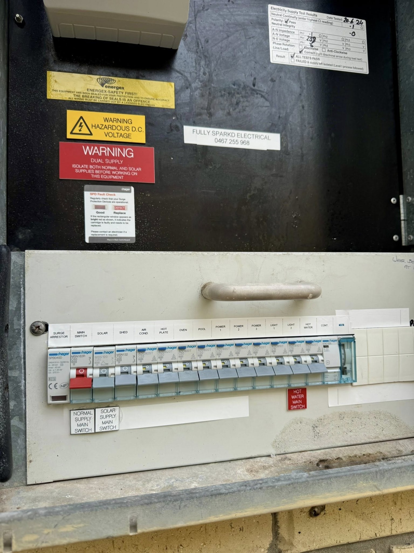 Switchboard upgrade with RCD safety switches - Fully Spark'd Electrical Logan